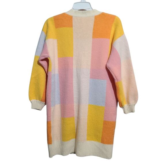 Anthropologie Amadi Pastel Lexie Colorblocked Cardigan Size XS Petite - Picture 3 of 6